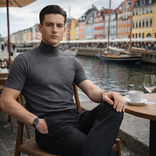 ALTO Men's Mock Neck T-Shirt