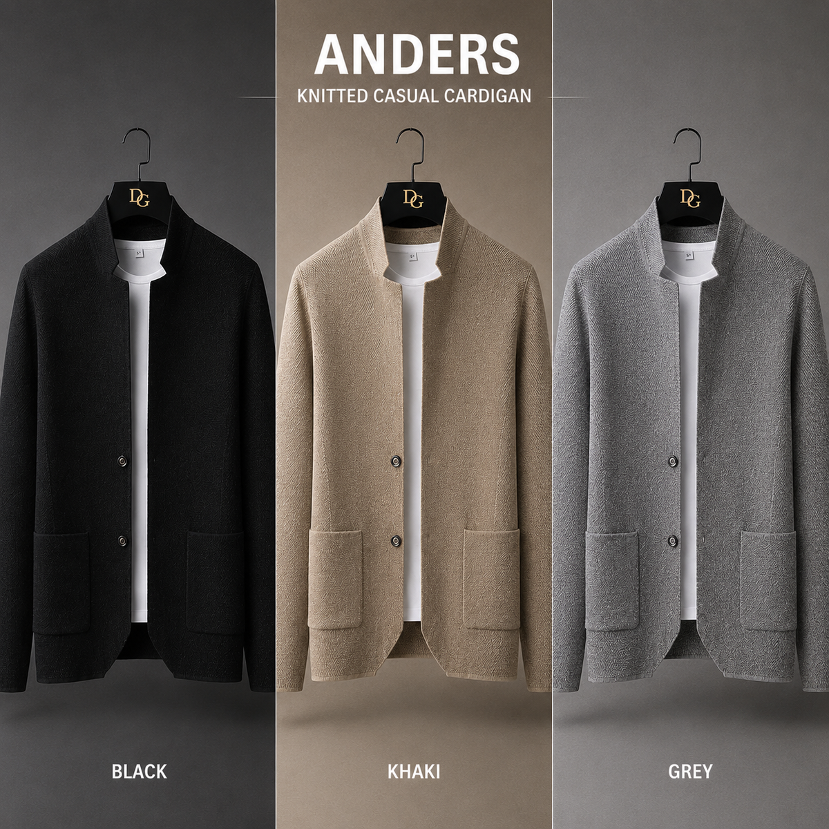 ANDERS Knitted Casual Cardigan