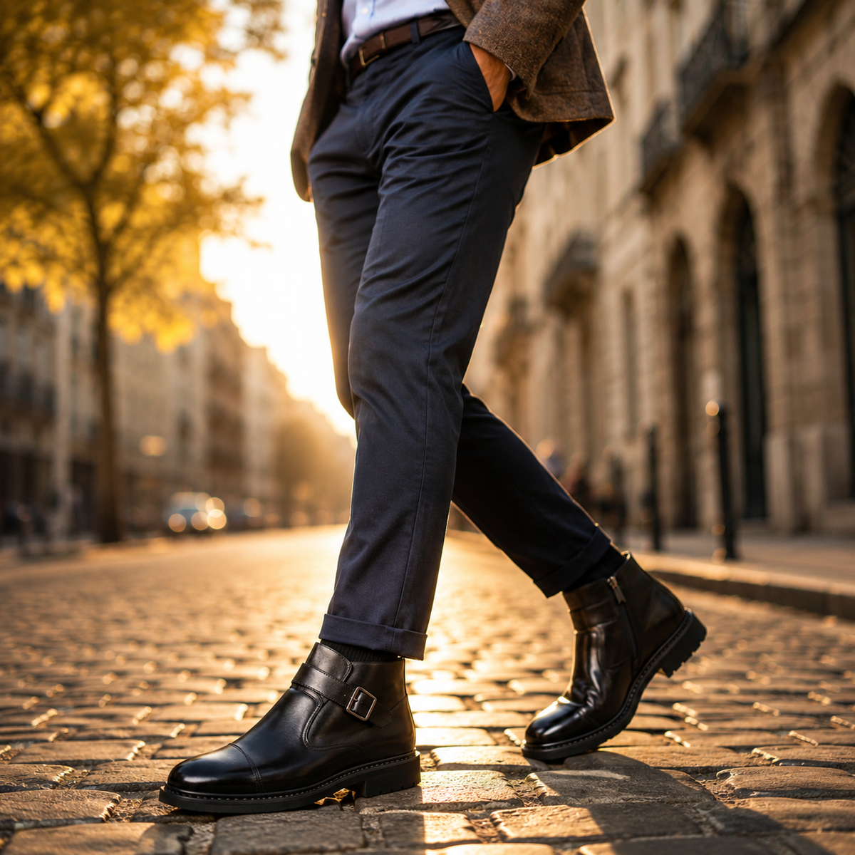 ANTON Leather Ankle Boots