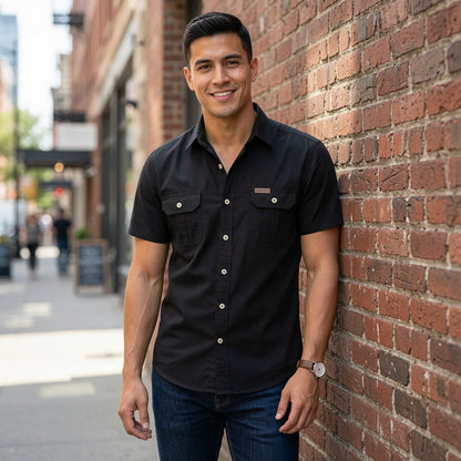 ANXON Double Pocket Polo Shirt