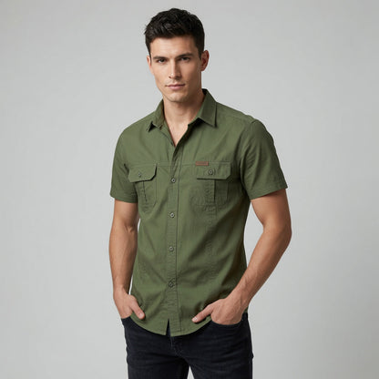ANXON Double Pocket Polo Shirt