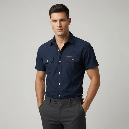 ANXON Double Pocket Polo Shirt