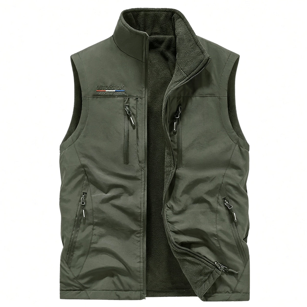 SANDO Multi-pockets Fleece Vest