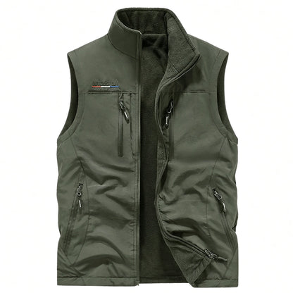 SANDO Multi-pockets Fleece Vest