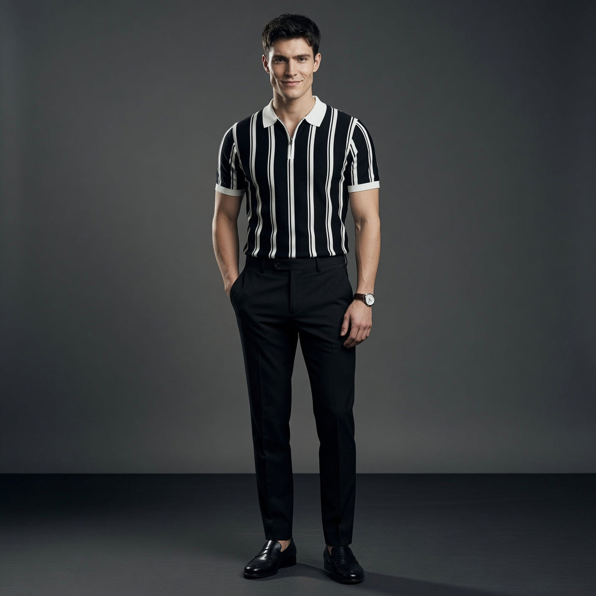 ASHTON Premium Zipper Polo