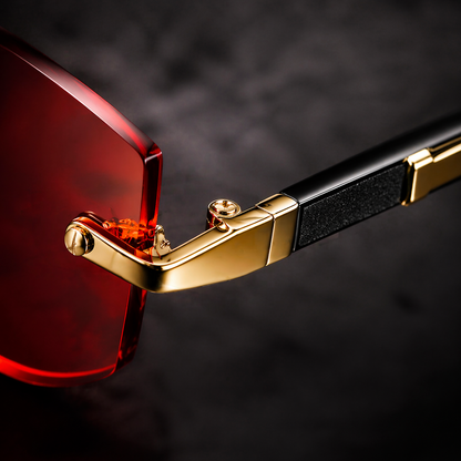 AURA Rimless Rectangle Tinted Shades