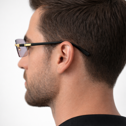 AURA Rimless Rectangle Tinted Shades