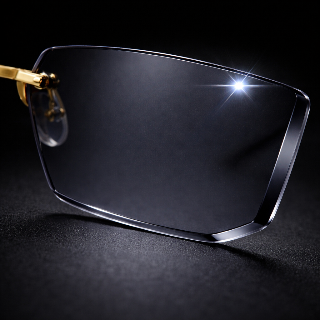 AURA Rimless Rectangle Tinted Shades
