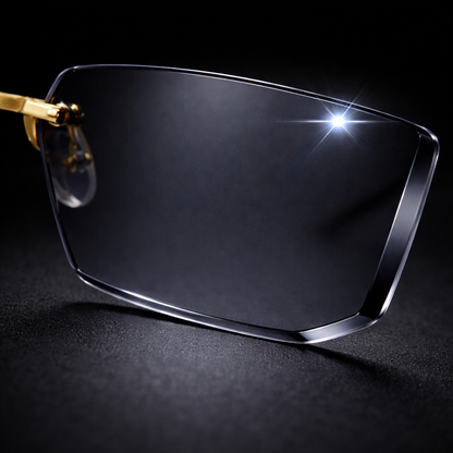AURA Rimless Rectangle Tinted Shades