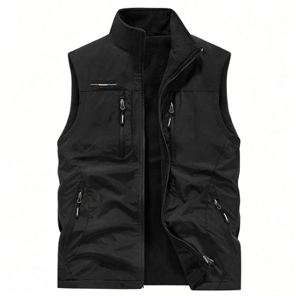 SANDO Multi-pockets Fleece Vest