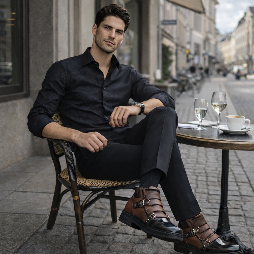 Belgravia Leather Buckle Boot