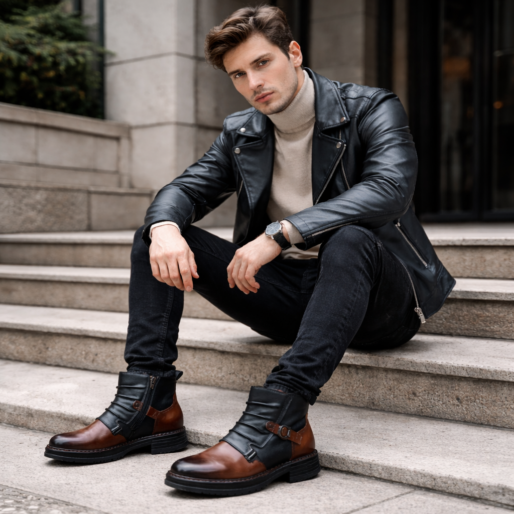 Belgravia Leather Buckle Boot