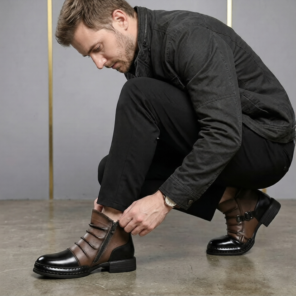 Belgravia Leather Buckle Boot