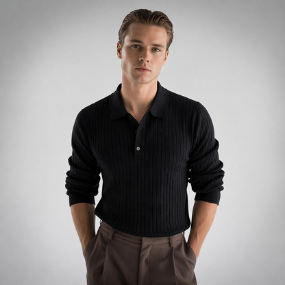 CARLO Premium Ribbed Knit Shirt