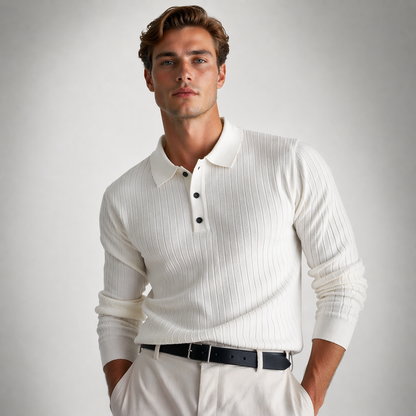CARLO Premium Ribbed Knit Shirt