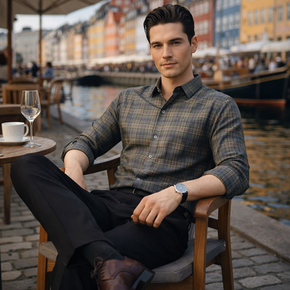 Nexford Plaid Long Sleeve Shirt