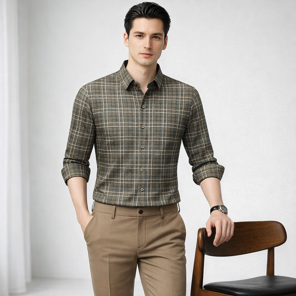 Nexford Plaid Long Sleeve Shirt
