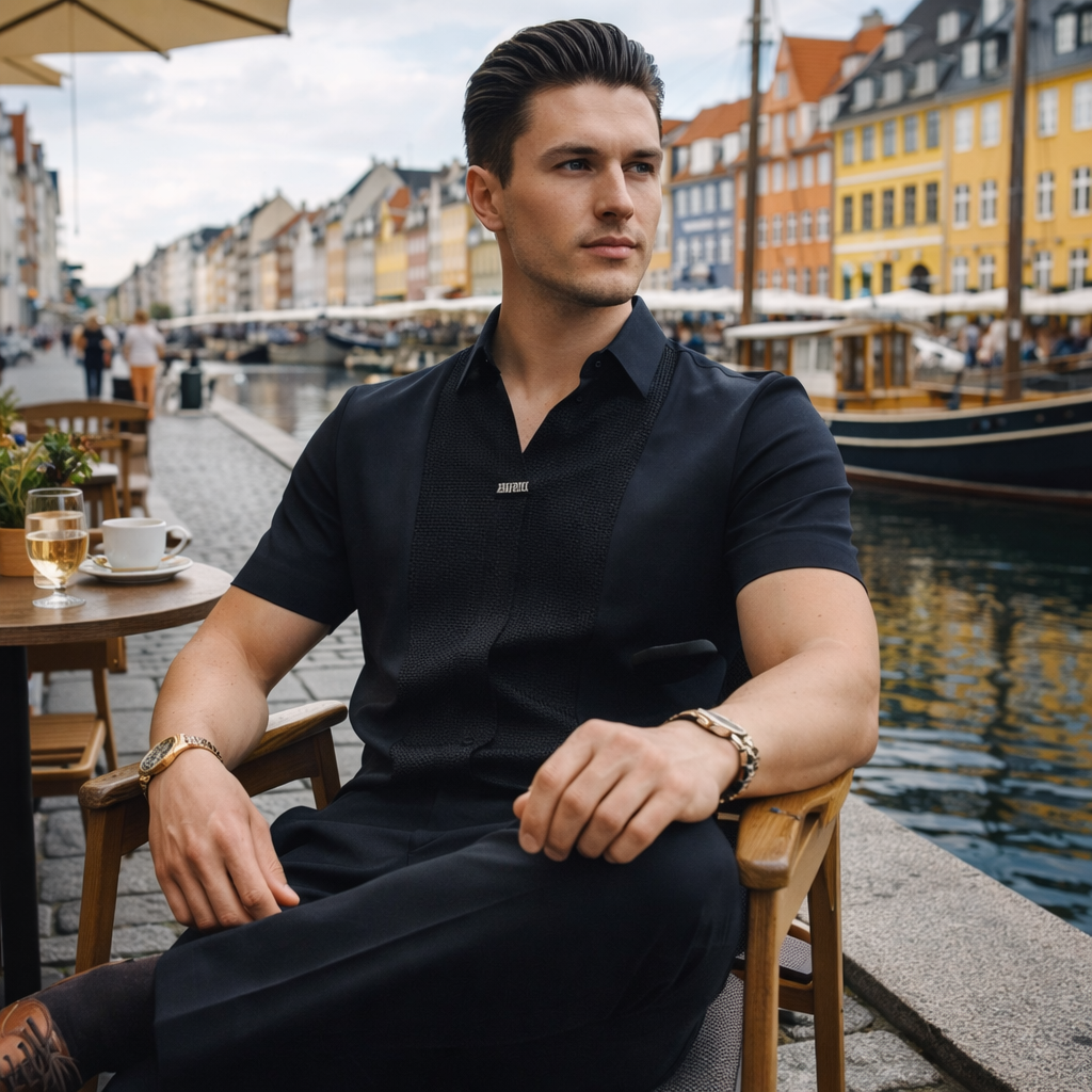 Mythos Casual Cuffed Shirt