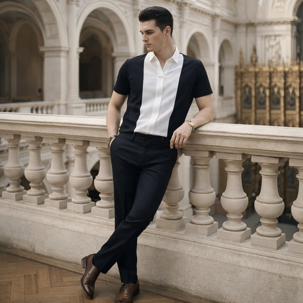 Mythos Casual Cuffed Shirt