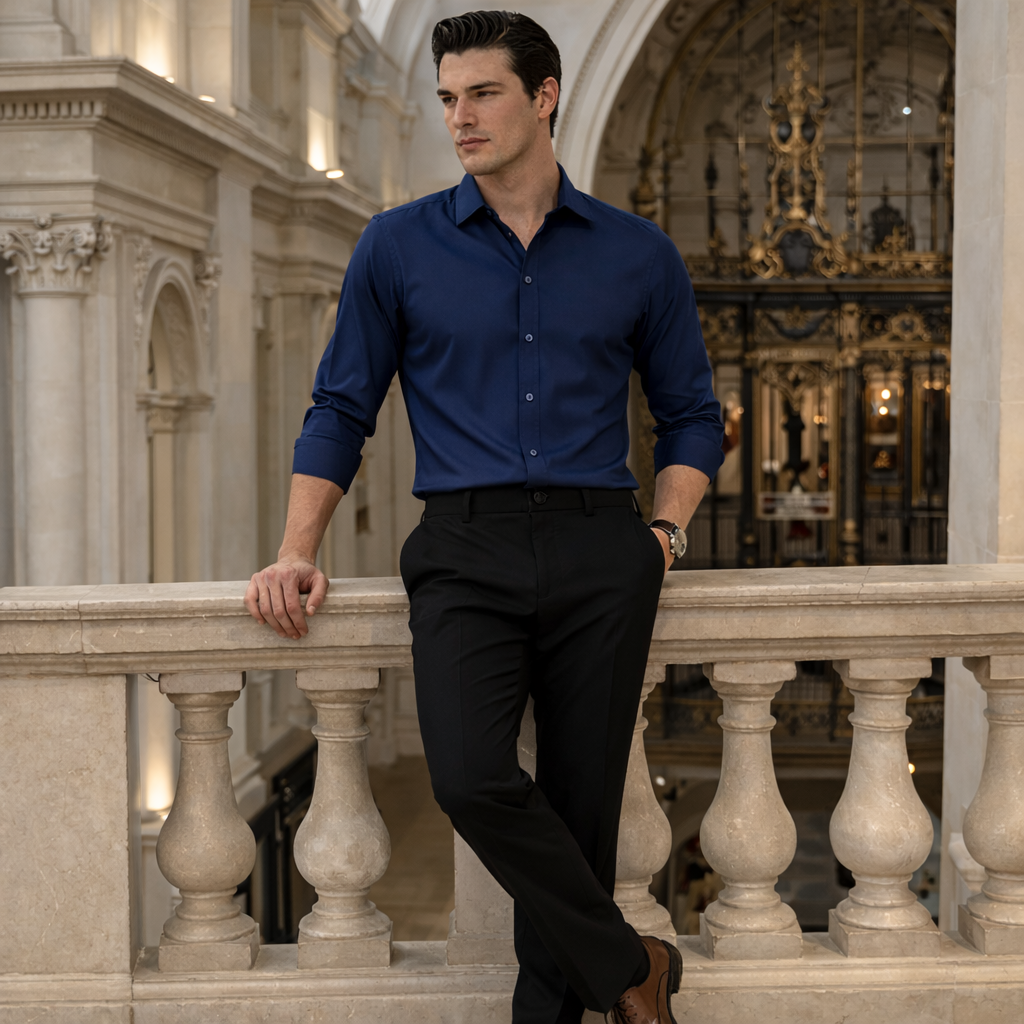 Super Stretchy Body-fit formal Shirts