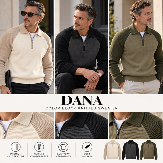 DANA Color Block Knitted Sweater