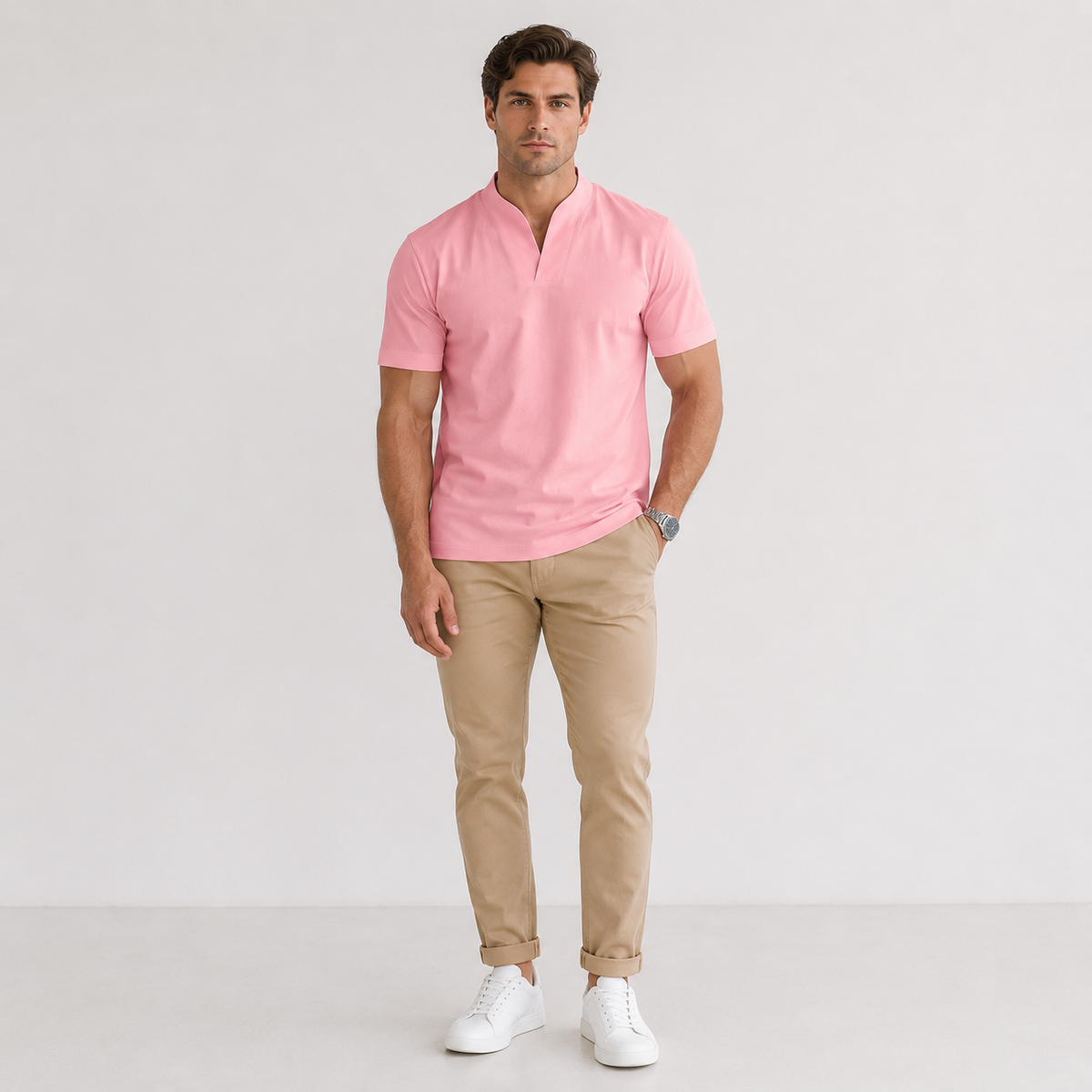 DANI Casual Notch-Neck Tee