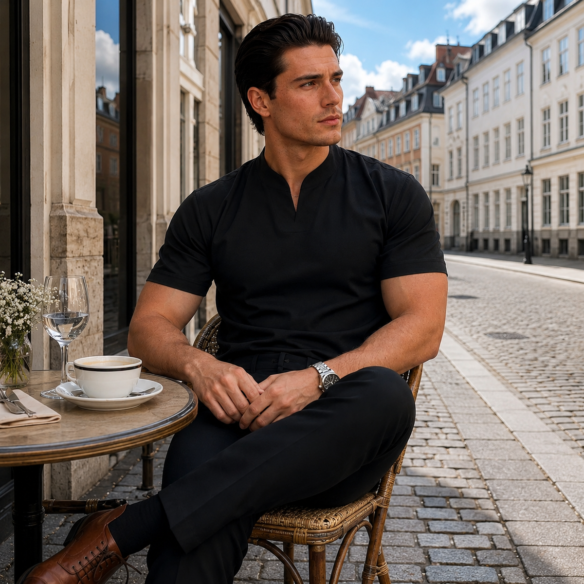 DANI Casual Notch-Neck Tee