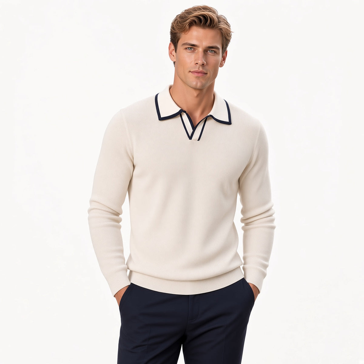 DERRIK Vertical Rib Knit Shirt