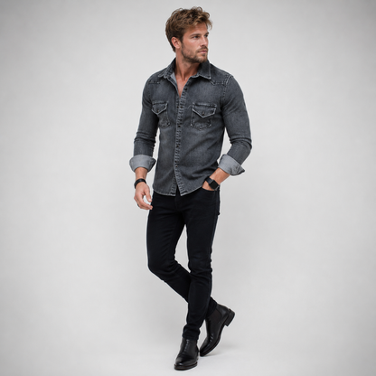 DENNIS Long sleeves Denim Shirts