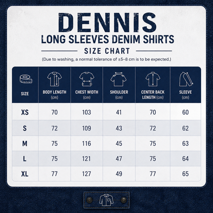 DENNIS Long sleeves Denim Shirts