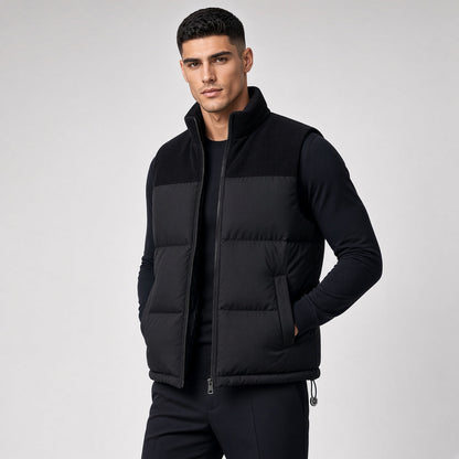 DREW Cotton-Padded Zipper Vest