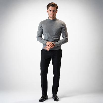 ELIO Premium Mock Neck Long Sleeve Shirt