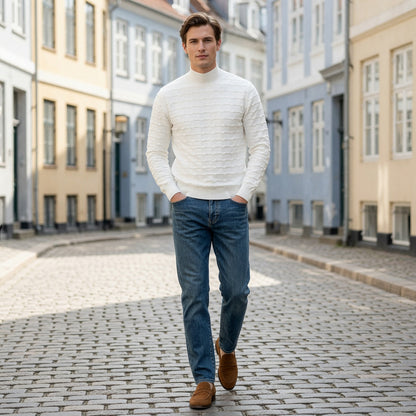 FLOE Wave Pattern Knit Sweatshirt