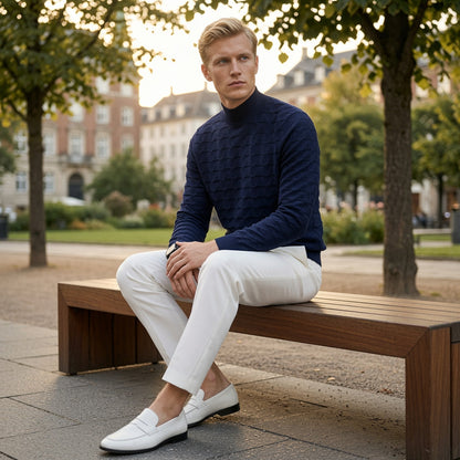 FLOE Wave Pattern Knit Sweatshirt