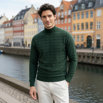 FLOE Wave Pattern Knit Sweatshirt