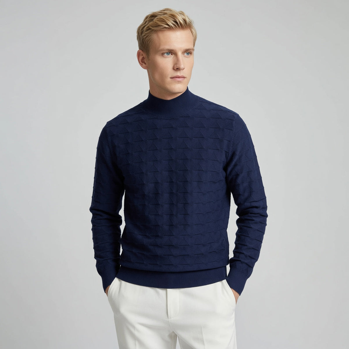 FLOE Wave Pattern Knit Sweatshirt