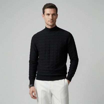 FLOE Wave Pattern Knit Sweatshirt