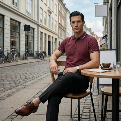 GRAHAM Casual Breathable Polo