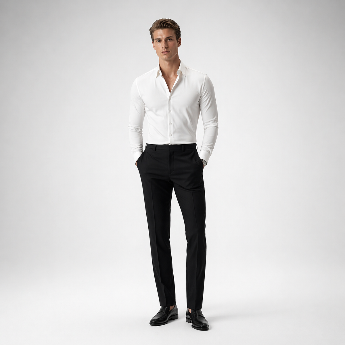GRANDE Premium Deep-V Lapel Executive Shirt