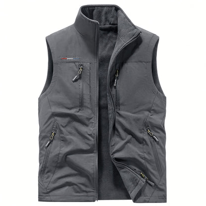 SANDO Multi-pockets Fleece Vest