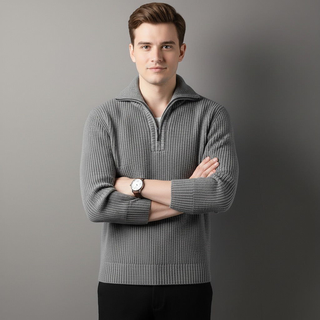 Arden Executive Quarter Zip Sweater