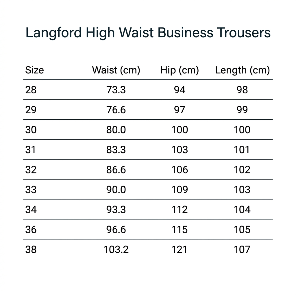 Langford High Waist Business Trousers