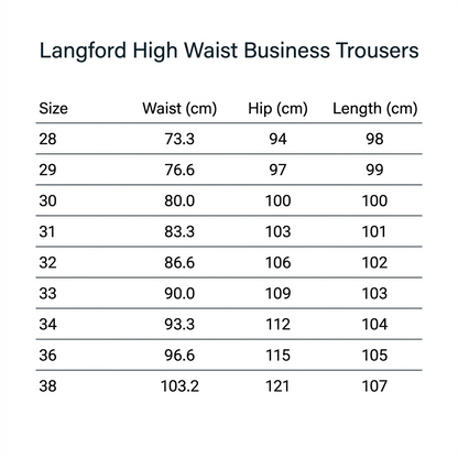 Langford High Waist Business Trousers