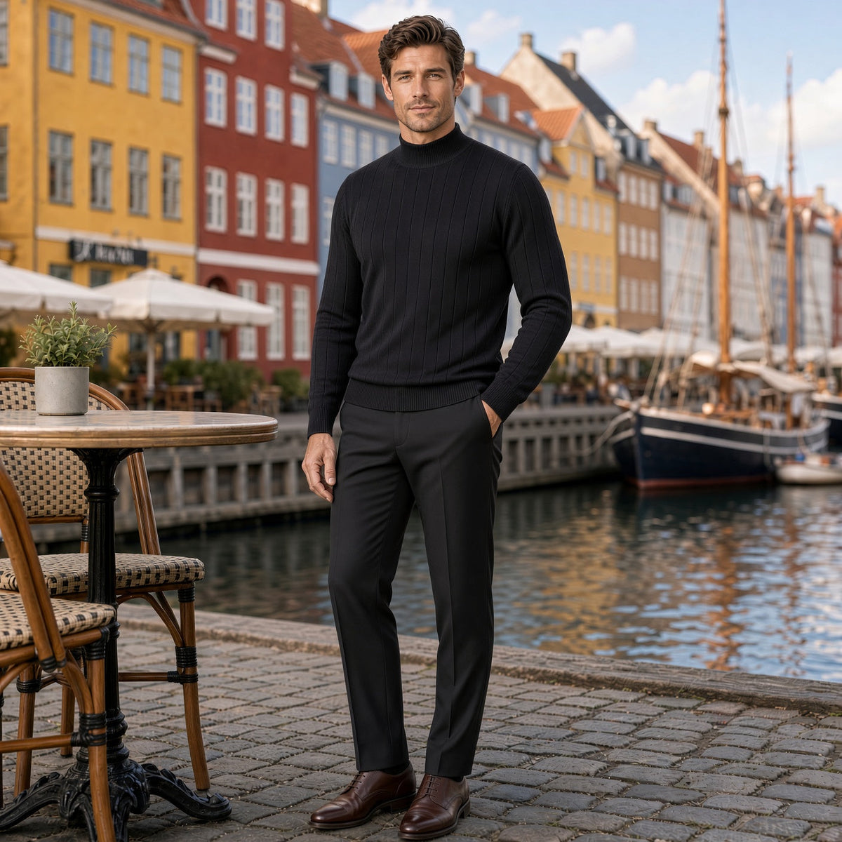 HUGO Mock-Neck Pullover