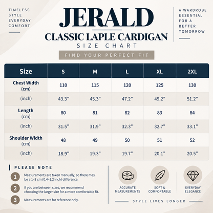 JERALD Classic Laple Cardigan