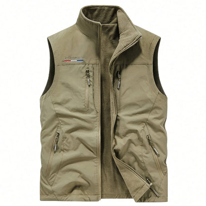 SANDO Multi-pockets Fleece Vest