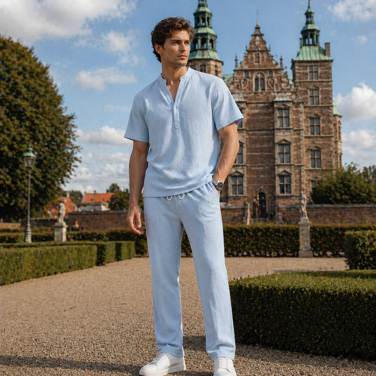 KOS Premium Melange Knit Summer Set