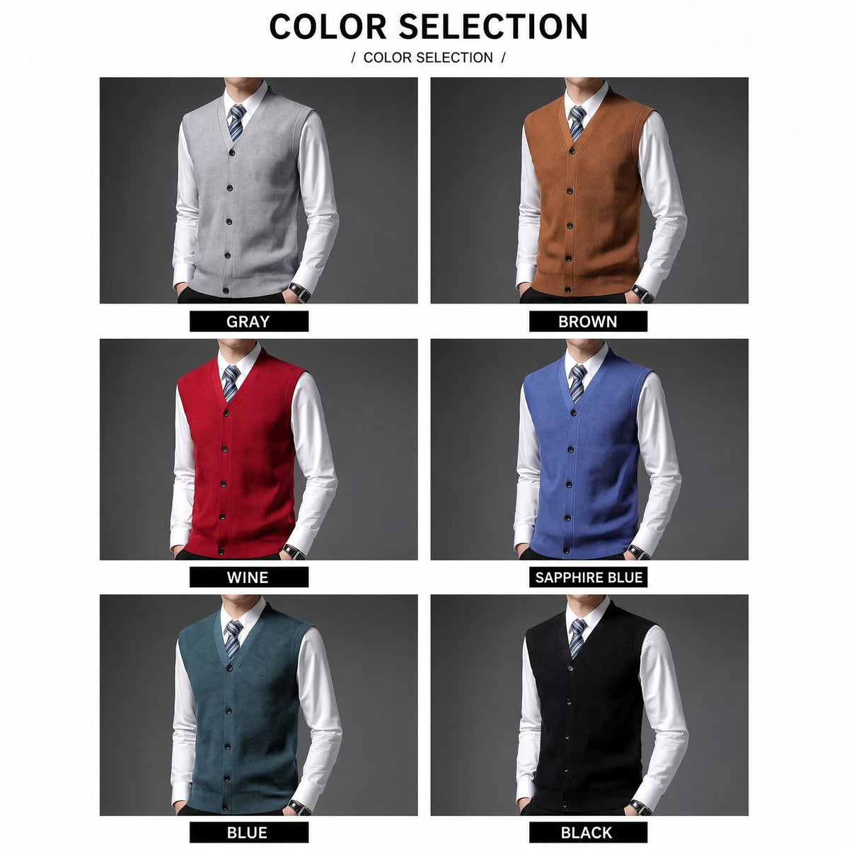 LANRY Knitted Smart Casual Vest