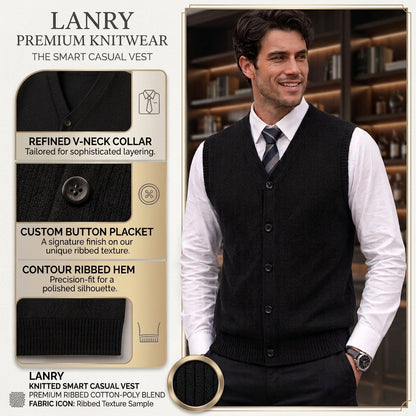 LANRY Knitted Smart Casual Vest