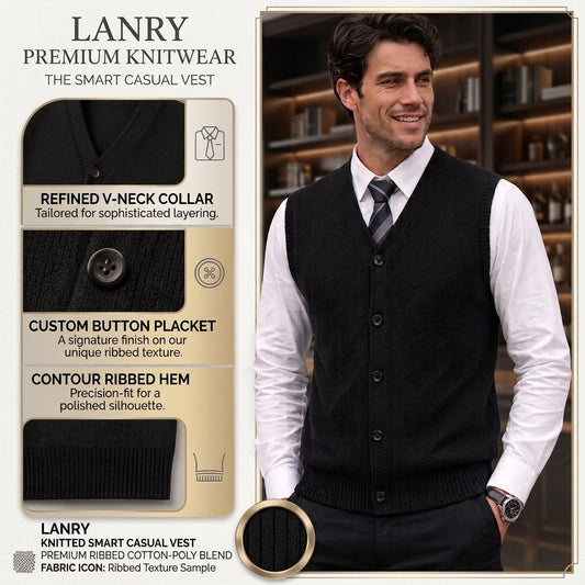 LANRY Knitted Smart Casual Vest